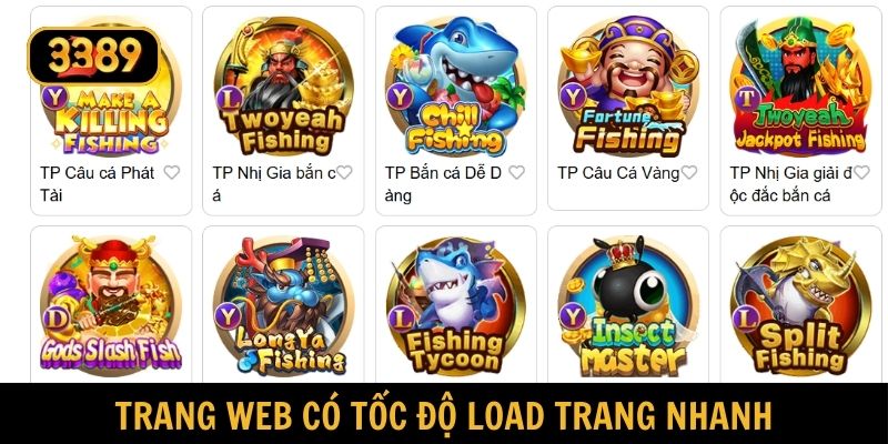 Website 3389 hoạt động mượt mà, tốc độ load trang nhanh